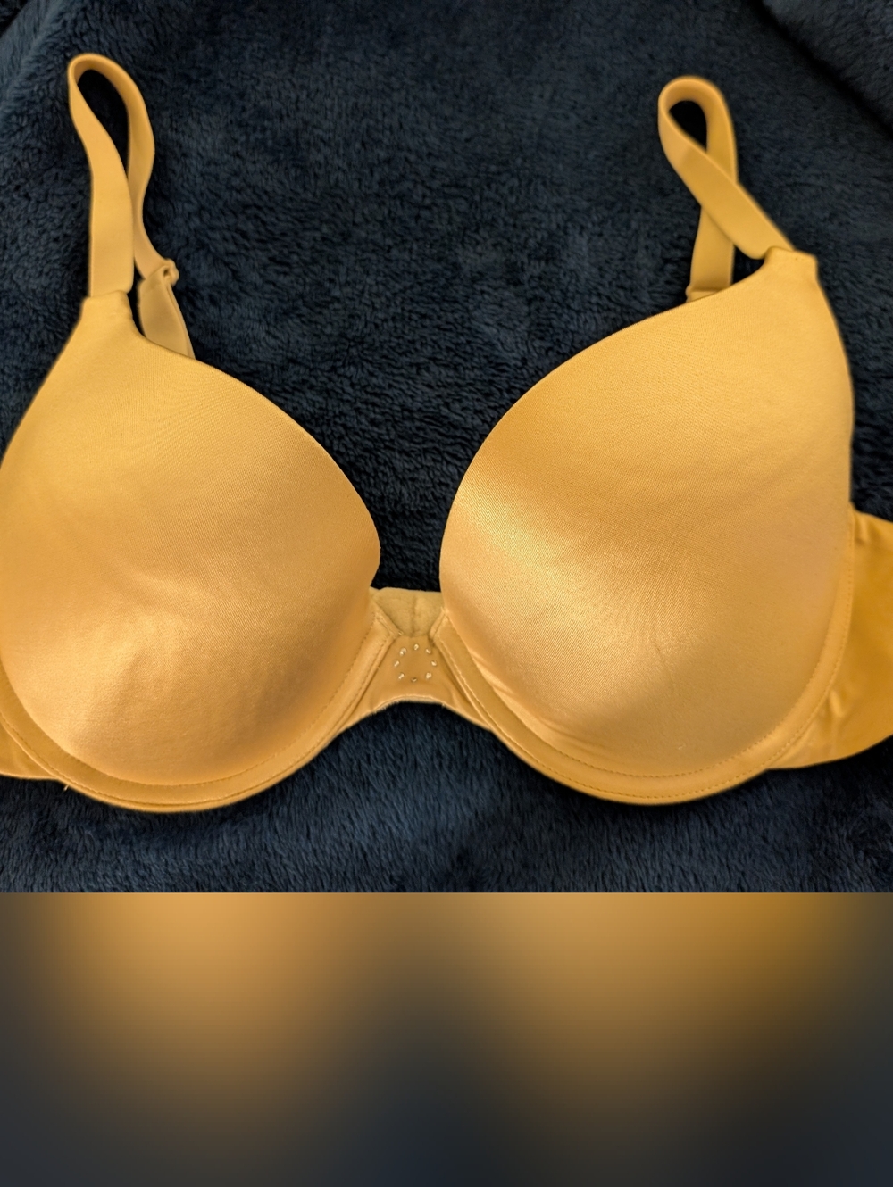 Maidenform Padded Push Up Bra Size 38B Everyday T-Shirt Bra Shaping Light Beige
